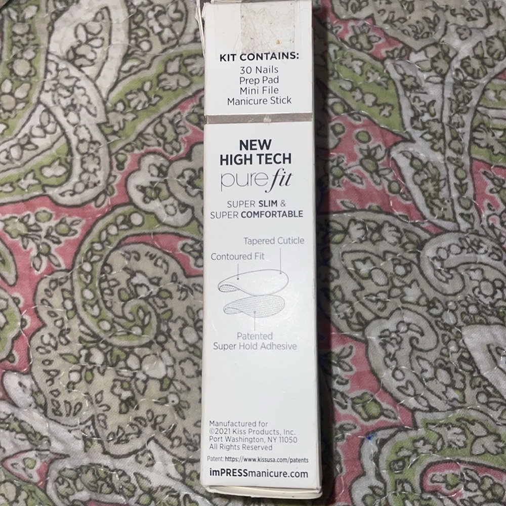 Bnib imPress Press-on nails, short length, 30 nails kit grey/marble color - Picture 5 of 6